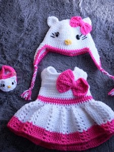 Crocheted Dress Set